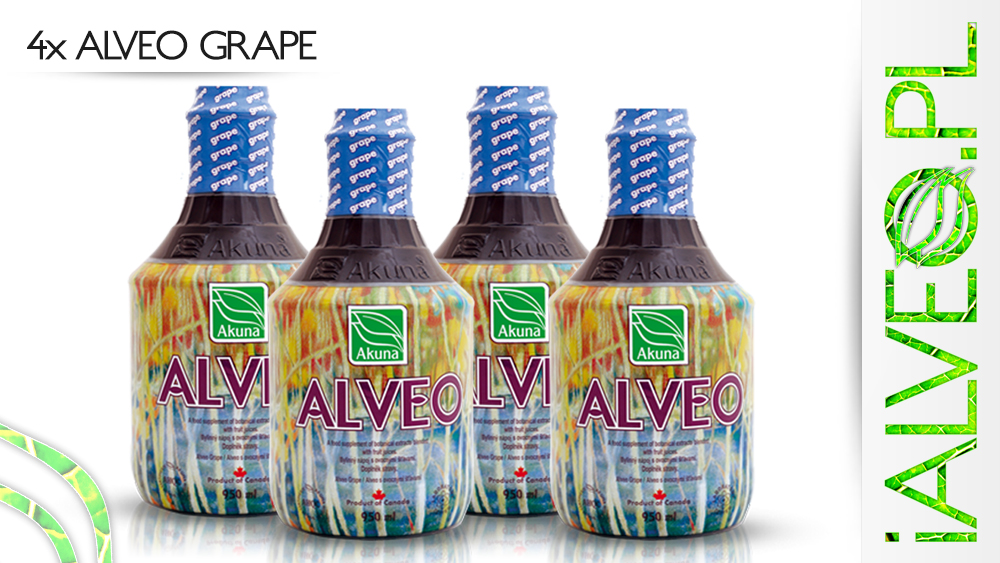 Sklep iAlveo.pl Oryginalne produkty Akuna 4 szt Alveo Akuna Winogronowe (Suplement diety)
